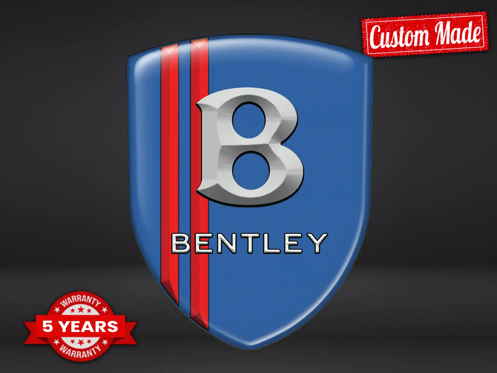 Bentley Stickers Résine Look Exclusif Dômes Haut de Gamme